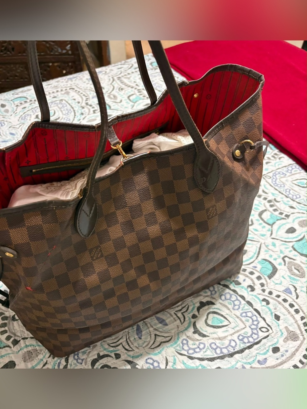 Louis Vuitton Neverfull MM (Damier Ebene) – Prime Restoration Project - Picture 6 of 14